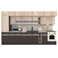 Bucatarie BIGMAR 370 B Wenge / Stejar Sonoma